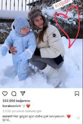 Fahriye Evcen, eşi Burak Özçivit'in 14 Şubat paylaşımına bir yanıt verdi ki gerisi boş! 7