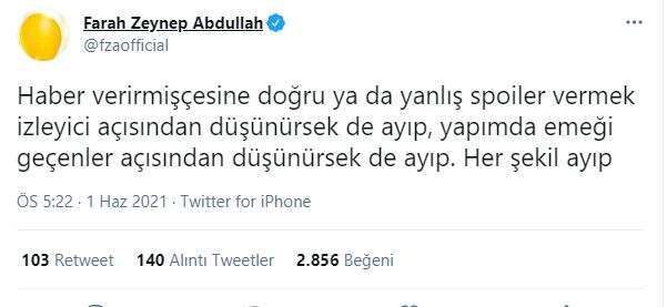 Farah Zeynep Abdullah, tarihe talihsiz bir Masumlar Apartmanı açıklaması bıraktı! 16 Farah Zeynep Abdullah, tarihe talihsiz bir Masumlar Apartmanı açıklaması bıraktı! 16