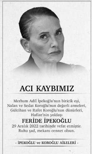 Camdaki Kız dizisindeki Feride İpekoğlu için gazetelerde vefat ilanı çıktı! 7 Camdaki Kız dizisindeki Feride İpekoğlu için gazetelerde vefat ilanı çıktı! 7