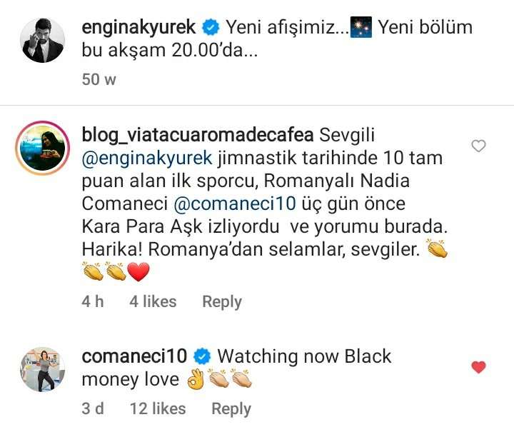 Efsane dizi Kara Para Aşk’a övgü bu kez efsane sporcu Nadia Comaneci’den geldi! 8