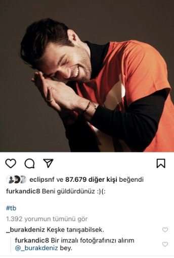 Burak Deniz, Furkan Andıç'ın instagram paylaşımına öyle bir mesaj yazdı ki görenlere kahkaha attırdı! 9