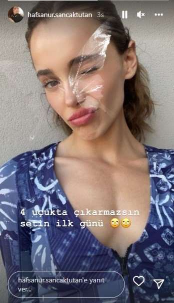 Hafsanur Sancaktutan'a yeni dizisinin ilk set gününde nazar değdi 7 Hafsanur Sancaktutan'a yeni dizisinin ilk set gününde nazar değdi 7
