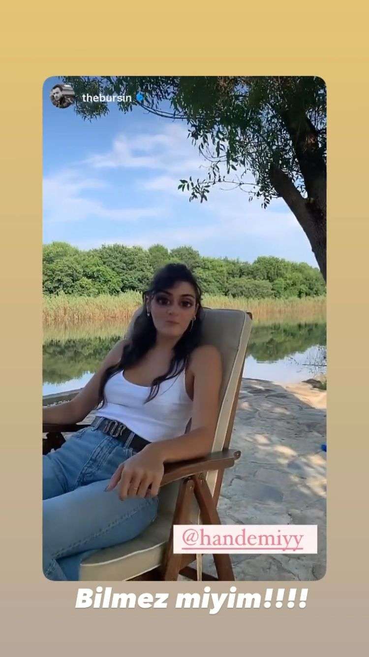 Kerem Bürsin ile Hande Erçel'in şu haline bir bakın, sette bu kadar eğlenen başka iki aşık yoktur 8