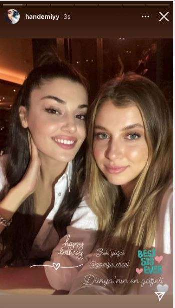 Ne tatlılarmış! Hande Erçel, ablasının doğum günü için çok eskilerden bir foto seçti 8