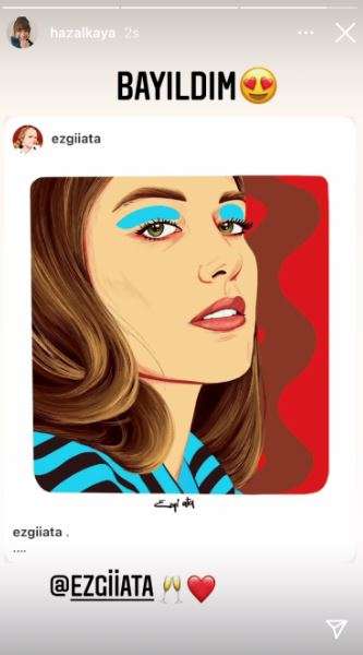 Hayranından Hazal Kaya'yı çok mutlu eden çizim! Ayça Ayşin Turan'ı tanımakta zorlanacağınız bir poz! 8 Hayranından Hazal Kaya'yı çok mutlu eden çizim! Ayça Ayşin Turan'ı tanımakta zorlanacağınız bir poz! 8