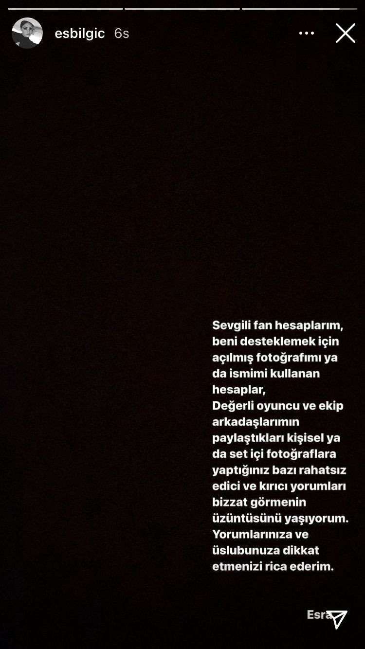 Bazı hayranları çizmeyi aştı, Esra Bilgiç sosyal medyadan uyardı! 8