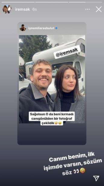 Aras Bulut İynemli, İrem Sak ile selfie çekmek istedi ama kahkaha kopartan bir poz ortaya çıktı! 7