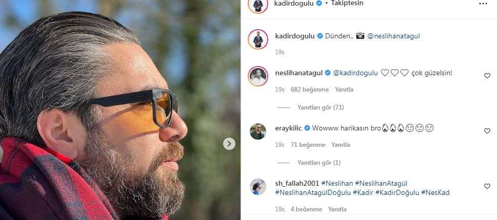 Kadir Doğulu'nun saçlarına ak düştü eşi Neslihan Atagül ne yorum yaptı? 7 Kadir Doğulu'nun saçlarına ak düştü eşi Neslihan Atagül ne yorum yaptı? 7