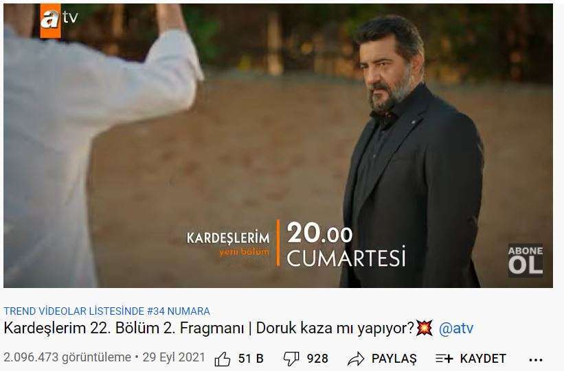 Kardeşlerim dizisinin muhteşem başarı, 1 milyar görüntülenmeyi geçti! 8