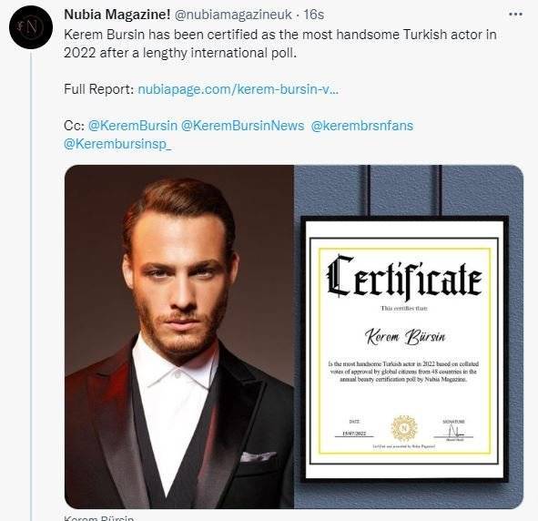 İngiliz dergisi Kerem Bürsin’in “En yakışıklı Türk aktör” seçti! 17