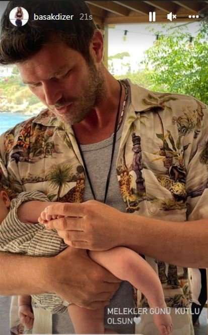 Kıvanç Tatlıtuğ'un oğlu Kurt Efe ile 2 ay arayla çekilen fotoğrafındaki detay! 8