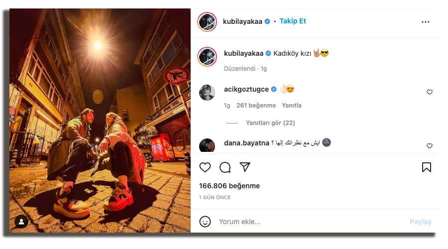Emojiler havada uçuştu, Kubilay Aka ile Tuğçe Açıkgöz arasından aşk kokusu geliyor! 44