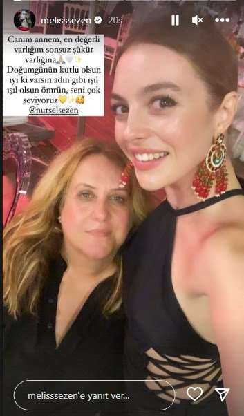 Oyuncu Melis Sezen annesine; en değerli varlığım sözleriyle seslendi!.. 8