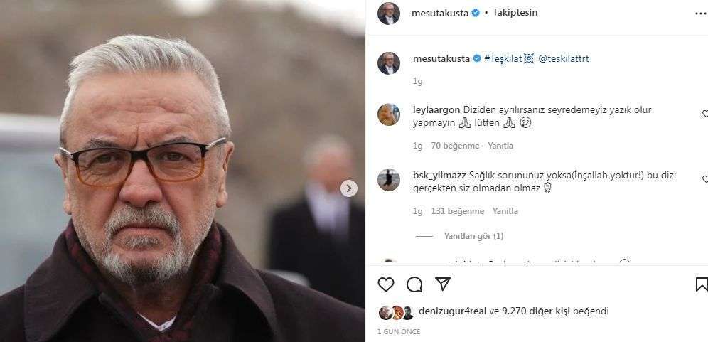 Mesut Akusta'nın Teşkilat dizisine vedası, diziye kan kaybettireceğe benziyor!.. 26 Mesut Akusta'nın Teşkilat dizisine vedası, diziye kan kaybettireceğe benziyor!.. 26