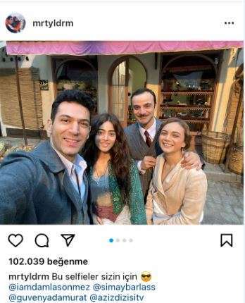Takipçilere özel çektiler! Aziz dizisinde işler karıştı ama sette yüzler gülüyor 8