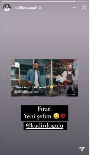 Neslihan Atagül'den eşi Kadir Doğulu'ya yeni dizisi için destek gecikmedi! 7
