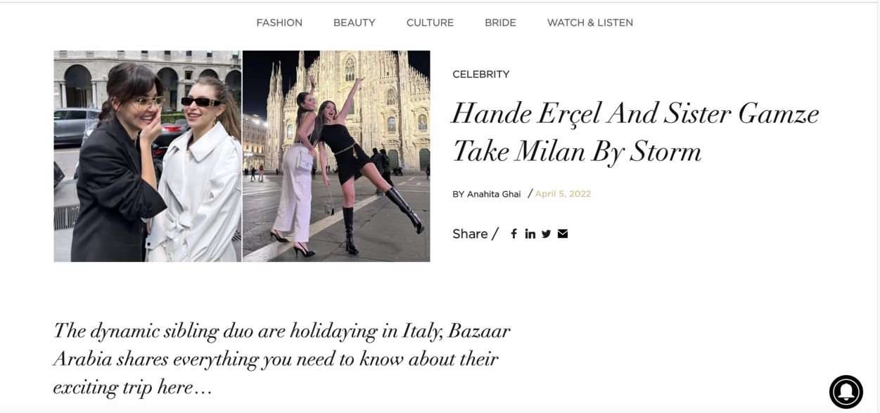 Dünya basını: Milano’da Hande Erçel fırtınası esti! 6 Dünya basını: Milano’da Hande Erçel fırtınası esti! 6