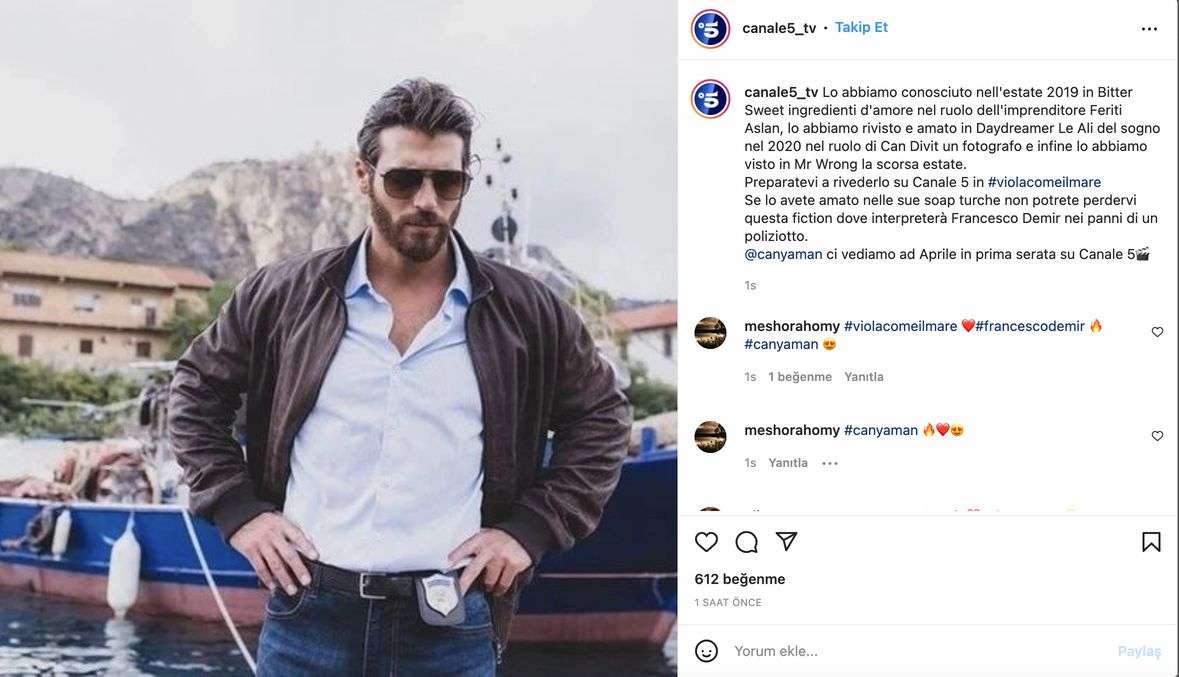 Can Yaman’ın İtalya’daki dizisi yayın tarihi belli oldu! Türk bir polisi canlandıracak! 7