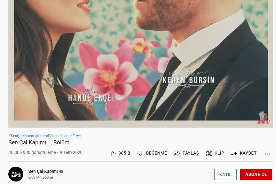 Sen Çal Kapımı dizisinin Youtube'daki rekorları inanılmaz! 40 milyon kez izlendi, abone sayısı dudak uçuklattı! 8