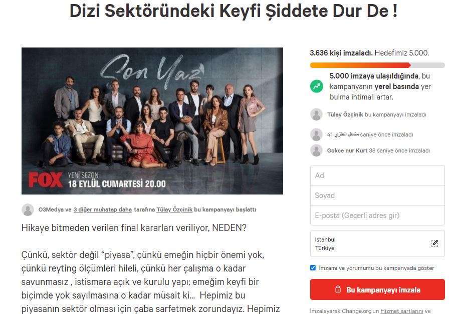 Fox TV'nin Son Yaz dizisi için final kararı alması kızdırdı, imza kampanyası başlatıldı! 7