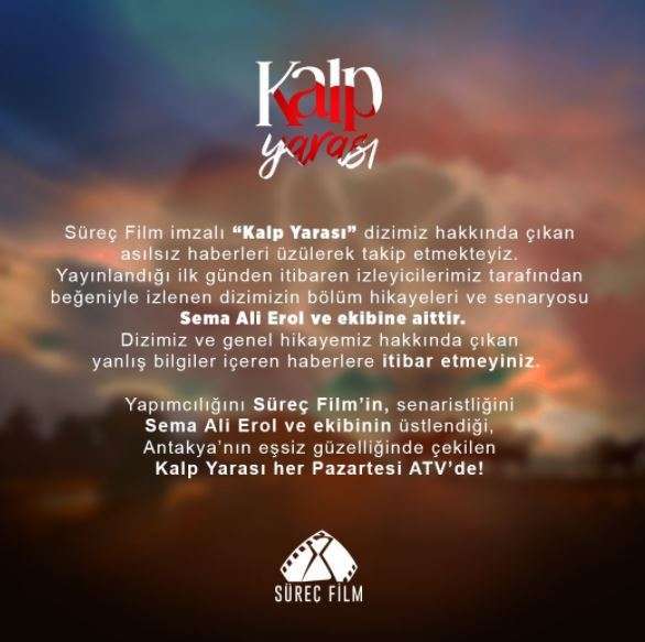 Kalp Yarası dizisiyle ilgili dikkat çeken uyarı! 7 Kalp Yarası dizisiyle ilgili dikkat çeken uyarı! 7