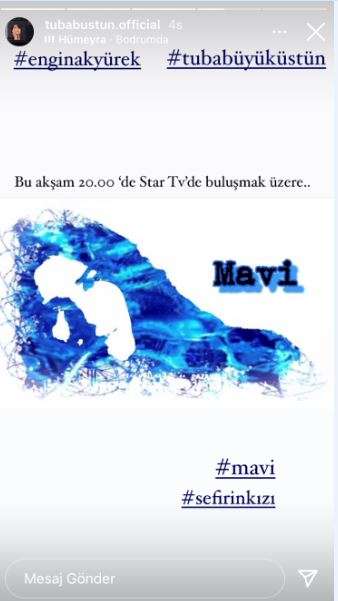 Ve Mavi ile tanışmaya hazır olun! Sefirin Kızı'nda Tuba Büyüküstün ilk heyecanı sosyal medyadan yaşattı! 8