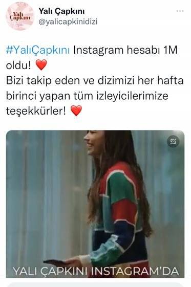 Yalı Çapkını dizisi, reytinglerden sonra Instagram'a da damgasını vurdu! 7