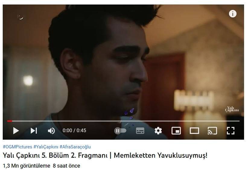 Yalı Çapkını dizisinin youtube başarısı, reyting başarısı kadar çarpıcı oldu! 8 Yalı Çapkını dizisinin youtube başarısı, reyting başarısı kadar çarpıcı oldu! 8
