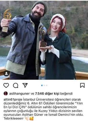 Haketmişlerdi! Kuzey Yıldızı dizisinin oyuncuları İsmail Demirci ve Aslıhan Güner'e sürpiz! 2