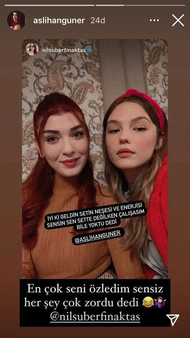 Aslıhan Güner'den sevgi dolu karşılama! Kuzey Yıldızı'nın korona olan oyuncusu sete döndü 7