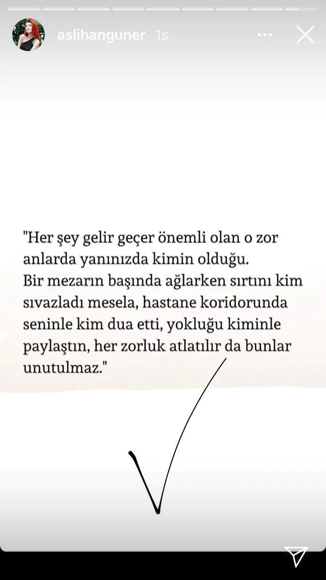 Aslıhan Güner, kinayeli mesajıyla birilerine gönderme yaptı! 7