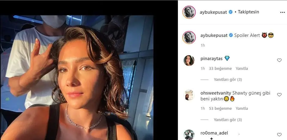 Aybüke Pusat ne yaptın saçlarına? Spoiler uyarısı bunun için miydi? 9 Aybüke Pusat ne yaptın saçlarına? Spoiler uyarısı bunun için miydi? 9