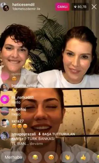 Hande Erçel ve Kerem Bürsin instagram'da canlı yayına bağlandı, takipçi bir anda 2 katına fırladı! 8