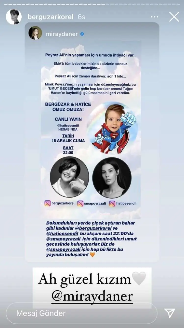 Hande Erçel, Miray Daner, Eda Ece, Demet Özdemir, Boran Kuzum ve pek çok ünlü, Bergüzar Korel ve Hatice Şendil'in kampanyasına çağrı yapıyor! 21