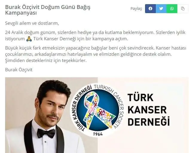 Burak Özçivit'ten herkese örnek olacak bağış! 7