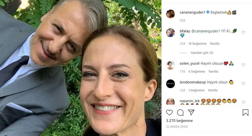 Canan Ergüder ile Barış Falay yeni dizi için sete çıktı! 7