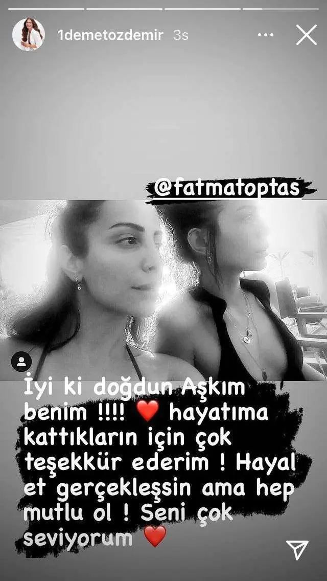 Demet Özdemir'den iki ünlü dostuna sevgi dolu sözlerle kutlama mesajı 9