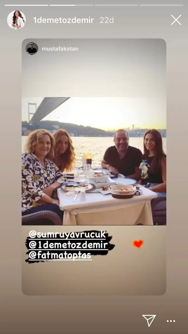 Demet Özdemir'den sürpriz buluşma! O dizideki dostlarını unutmadı... 9