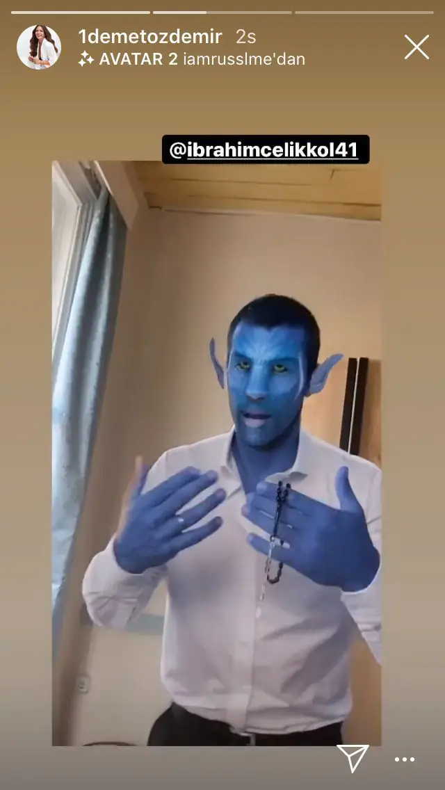 Dizide dram, sette komedi! Demet Özdemir, İbrahim Çelikkol'u tespihli Avatar yaptı! 7