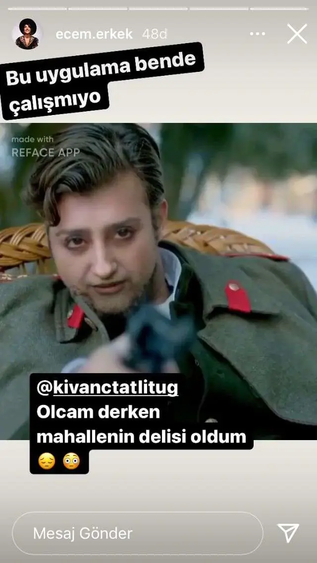 Uygulama işe yaramadı! Ecem Erkek, çakma Kıvanç Tatlıtuğ haliyle kopardı! 9