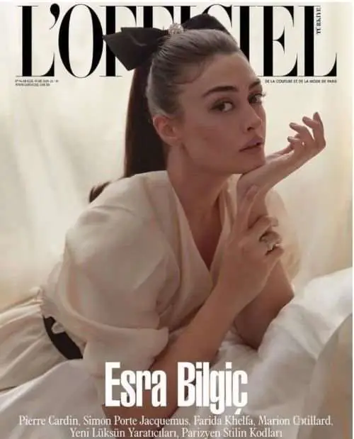 Esra Bilgiç özel pozlarıyla ünlü derginin kapak güzeli oldu! 8