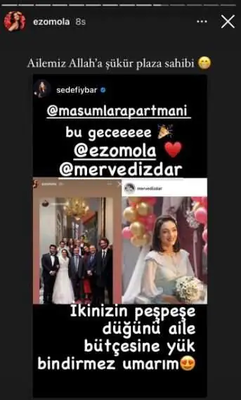 Masumlar Apartmanı'ndaki düğün sahnesine Ezgi Mola'dan güldüren yorum! 7