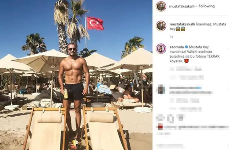 Ezgi Mola hem sevgilisini kıskandı hem de espri yaptı! 7