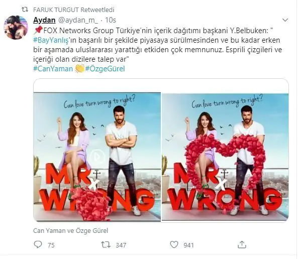 Bay Yanlış dizisinin yurt dışı başarıları hem Fox'u hem de Faruk Turgut'u gururlandırdı! 7 Bay Yanlış dizisinin yurt dışı başarıları hem Fox'u hem de Faruk Turgut'u gururlandırdı! 7