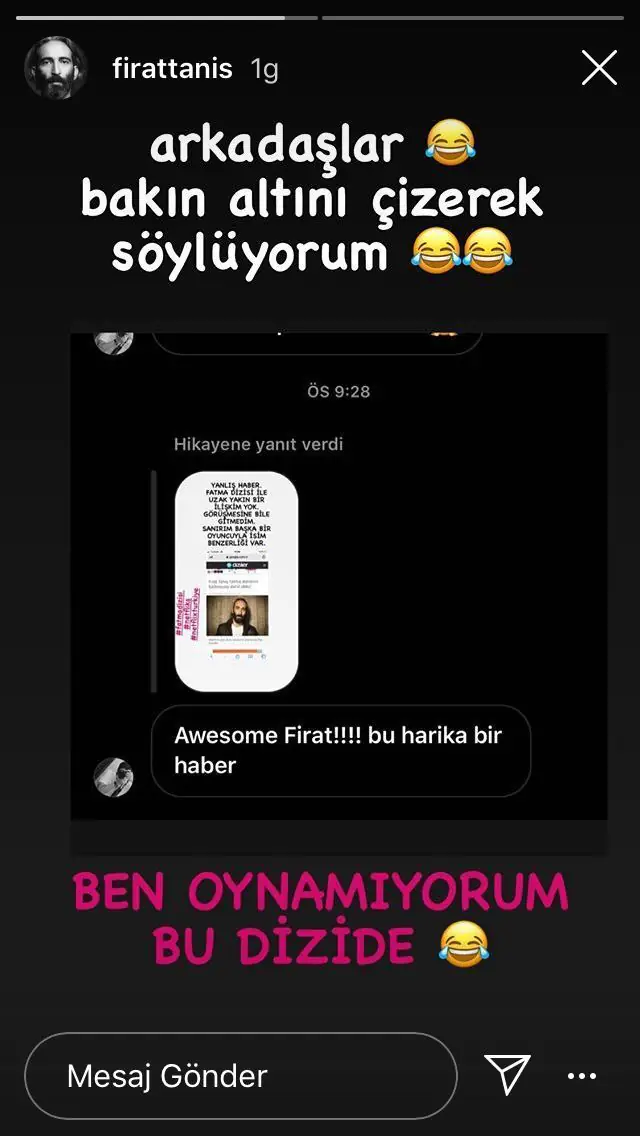 Boşuna beklemeyin o dizide yok! Fırat Tanış, yeni dizi haberlerine noktayı böyle koydu... 7