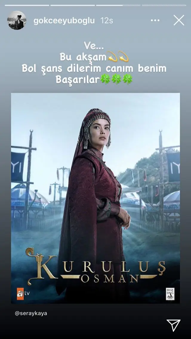 Zümrüdüanka'da oynayan Gökçe Eyüboğlu'ndan, Kadın dizisindeki arkadaşlarına büyük vefa 9