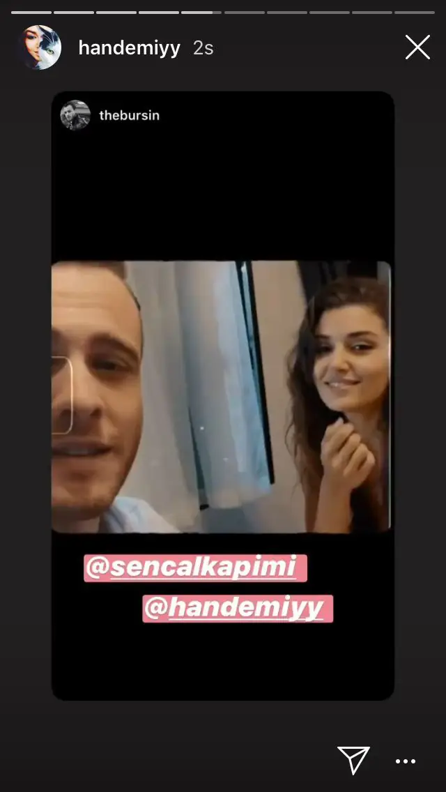 Sen Çal Kapımı setinde Kerem Bürsin, Hande Erçel'i öyle bir iddiaya zorladı ki kaybederse işi bitik! 10