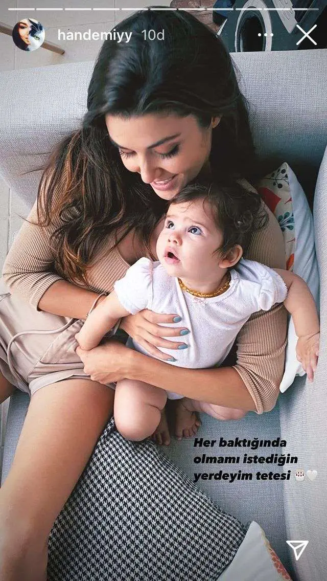 Nasıl güzel fotoğraflar bunlar! Hande Erçel, yeğeni Mavi'nin doğum gününde ilk kez paylaştı 17