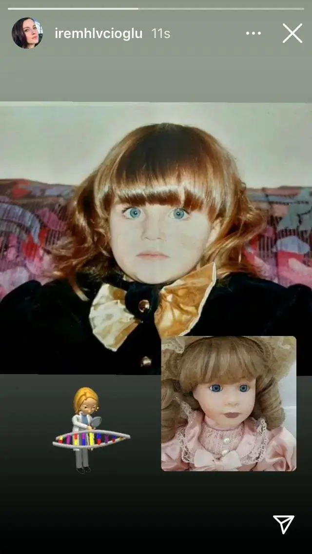Bildiğin oyuncak bebek! İrem Helvacıoğlu'nun çocukluk fotoğrafına çok şaşıracaksınız! 8