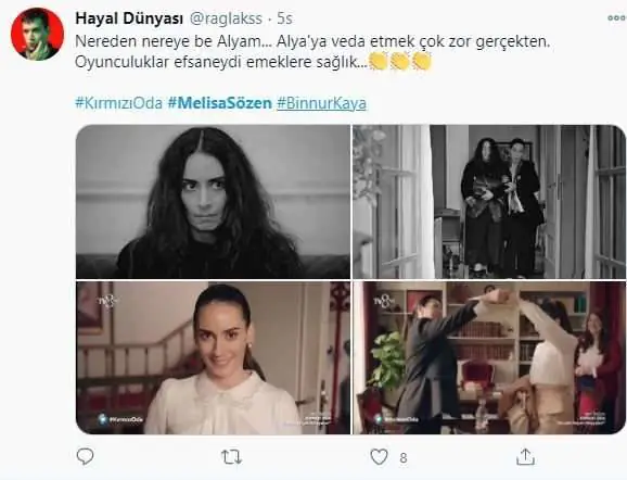 Kırmızı Oda dizisine veda ettin, içimizden bir parça koptu, sana veda etmek ne zor Alya! 12